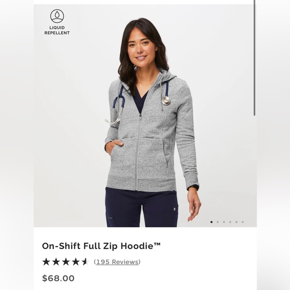 Figs On-Shift Full Zip Hoodie - Picture 3 of 3